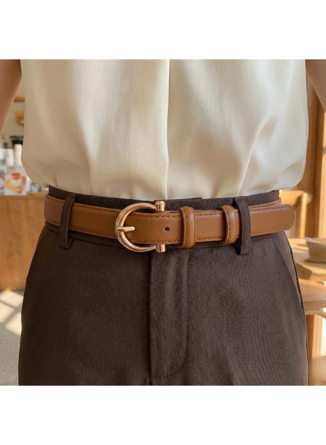 Classic Milano Women's Belt with Gift Box | Faux Leather Ladies Belt for Dresses, Jeans & Gowns | Stylish Womens Belt | Adjustable Girls Belt | Belt for Women with Elegant Buckle - Image 2